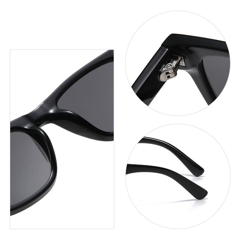 New Korean Style TR Trendy polarized sunglasses, men's retro square frame, street style, UV protection, women's sunglasses
