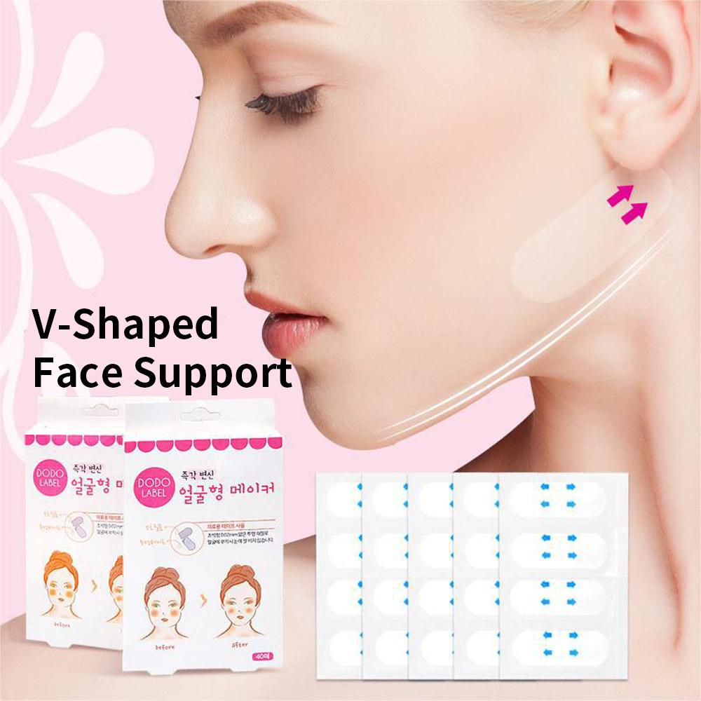 V-shaped Face 40 Stickers Dhesive Tape Invisible Transparent Sticker Lift Firming The Chin Face Cosmetic Tape Beauty Patches