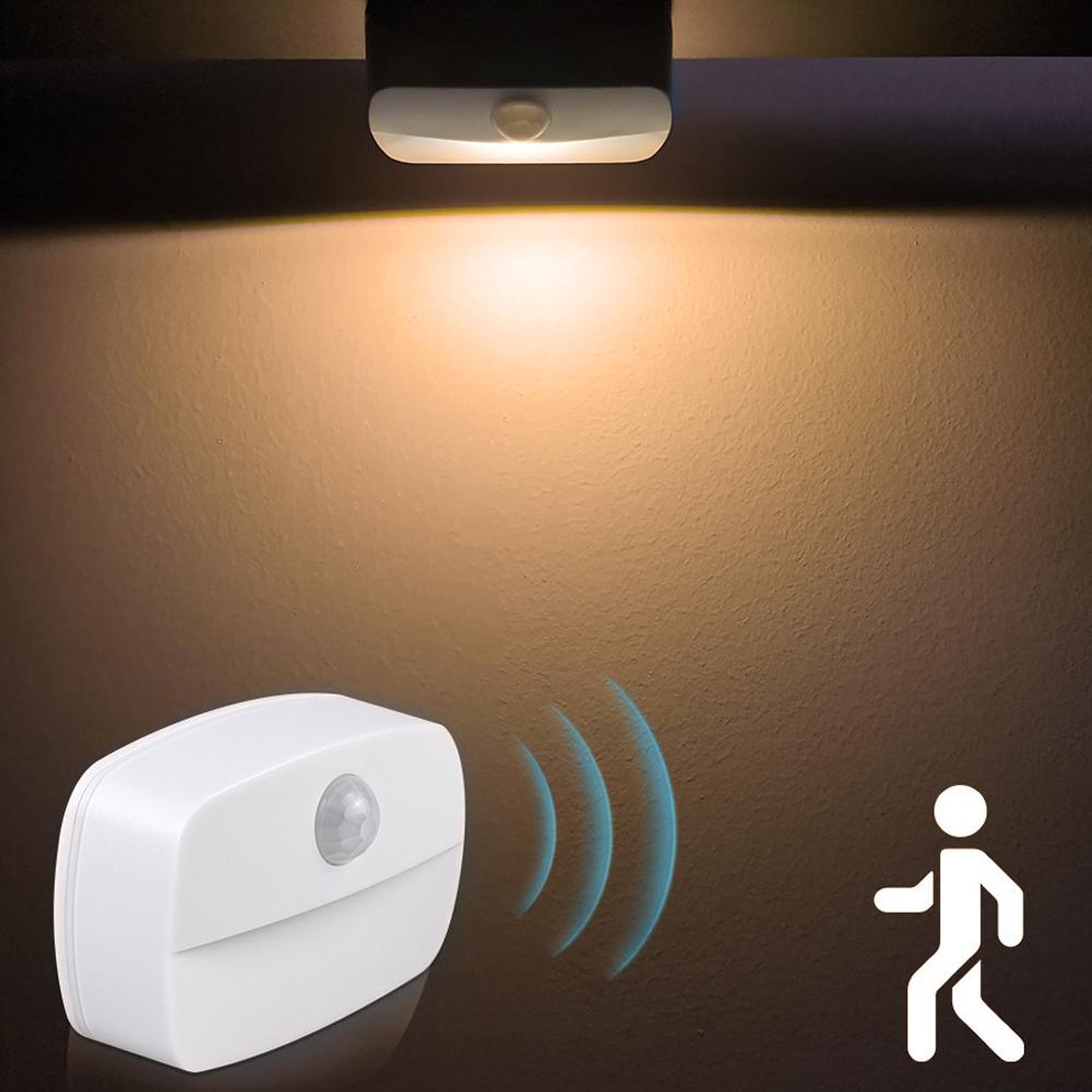 LED Auto ON/OFF Smart Night Lamp Under Cabinet Light PIR Motion Sensor Kitchen Bedroom Light for Night Cupboard Closet Stairs