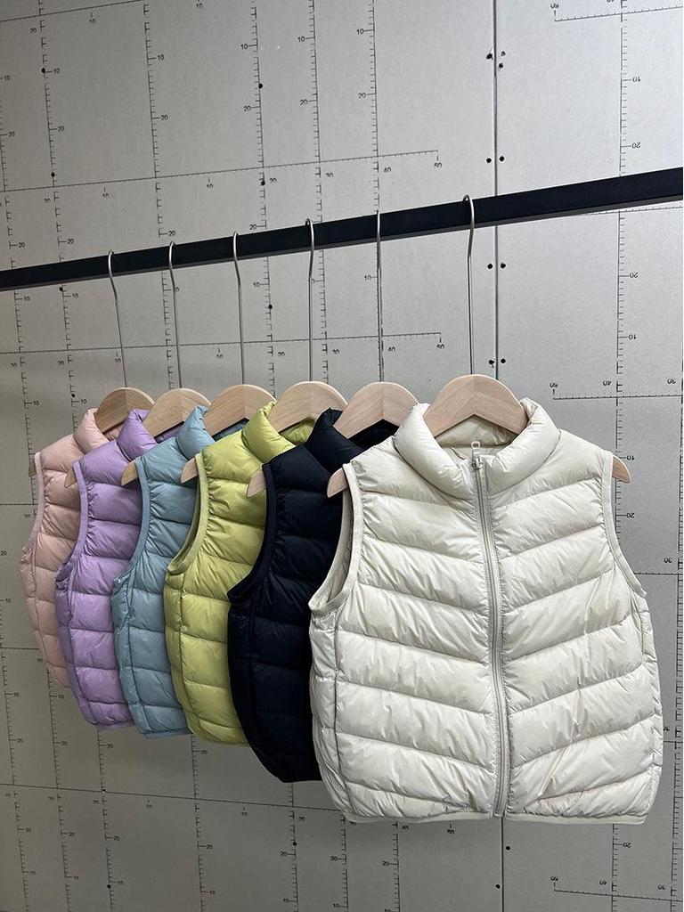 Colete de Penas Leve para Crianças: Jaqueta Estilosa 2025 para Meninos e Meninas