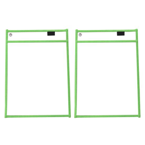 

2шт стираемые висячие сумки для файлов из ПВХ, прозрачные карманы для хранения документов