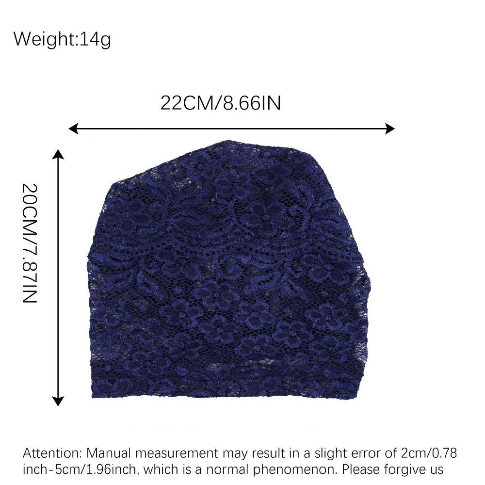 Stylish Lightweight Slouchy Beanie Netting Fabric Floral Design Knit Skull Hat Cozy Handmade Crochet Beanie Hat Headwear