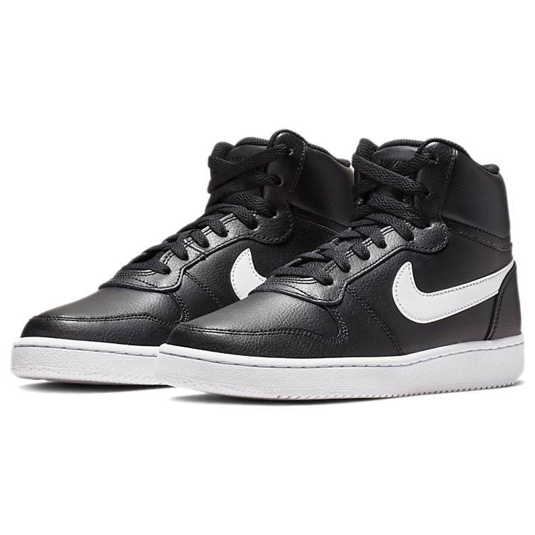 New Nike Ebernon Mid 'Black White' Women's AQ1778-001