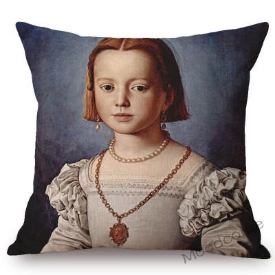 Home Decor Art European Oil Painting Poseidon Venus Sofa Throw Pillow Case Florentine Style Agnolo Bronzino Linen Cushion Cover