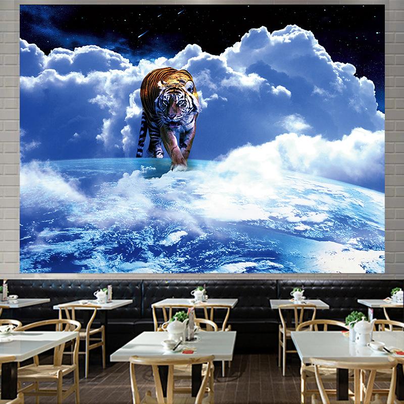 

Животное Ins фон стиль большой гобелен настенный геометрический гобелен в стиле хиппи домашний декор комнаты эстетическое украшение 230X150cm