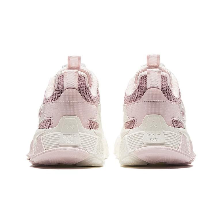 Anta Kids Knob Non-Slip Anti-Kick Casual Shoes Kids Shoes White Pink Purple 322418806-2