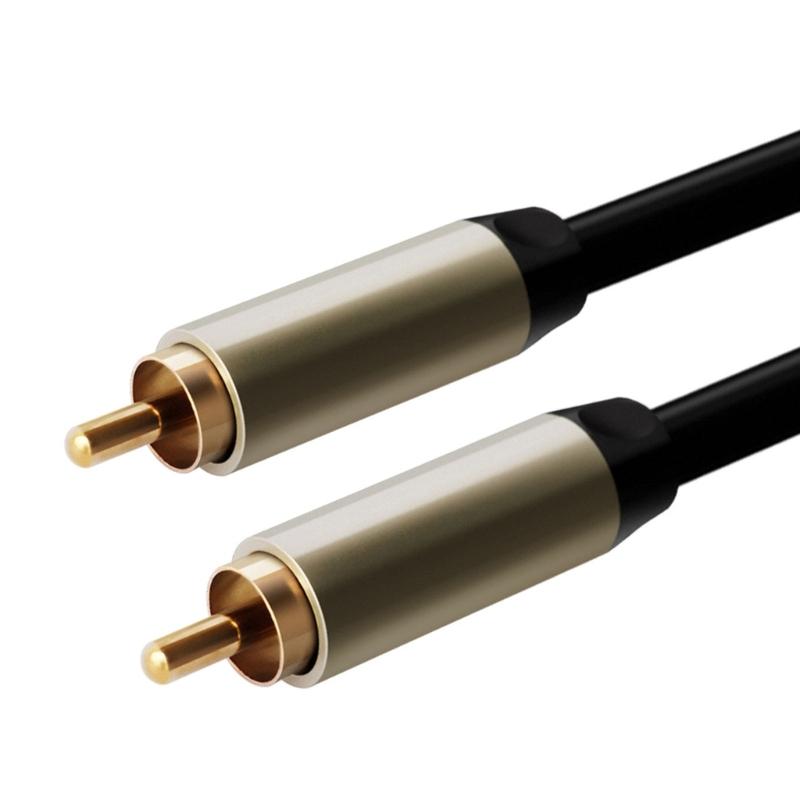Koaxial-Digital-Audiokabel RCA Stecker auf Stecker SPDIF Stereo-Audiokabel für Heimkino HDTV Verstärker Lautsprecher Soundbar