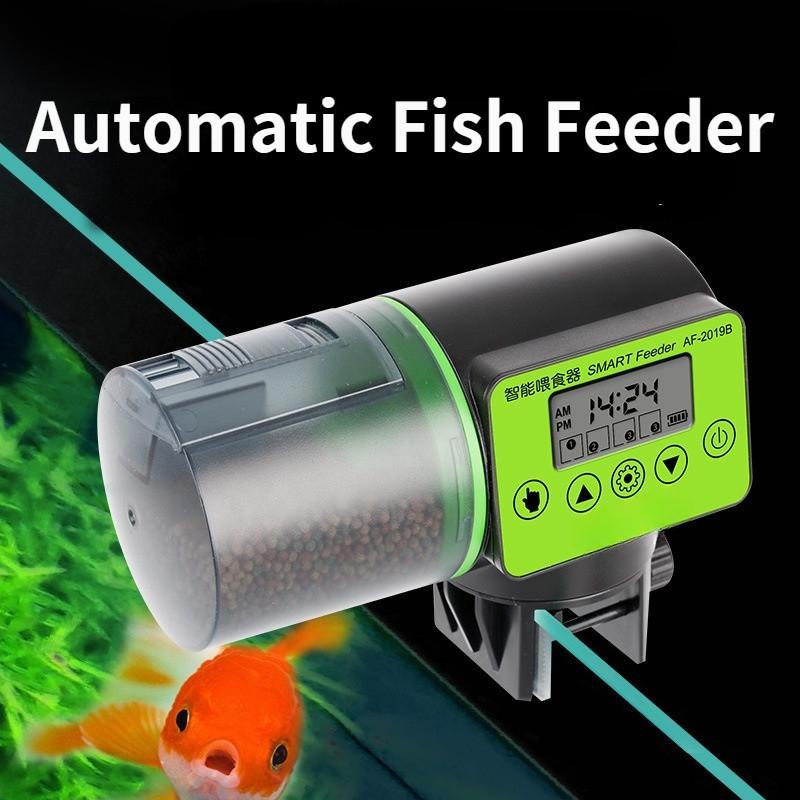 200ML Alimentatore Intelligente con Timer Acquario Grande Capacità Dispenser per Cibo per Pesci Alimentatore Automatico per Acquario