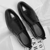 Men's large-size leather shoes, retro business single shoes, trendy overalls, men's shoes, formal wear