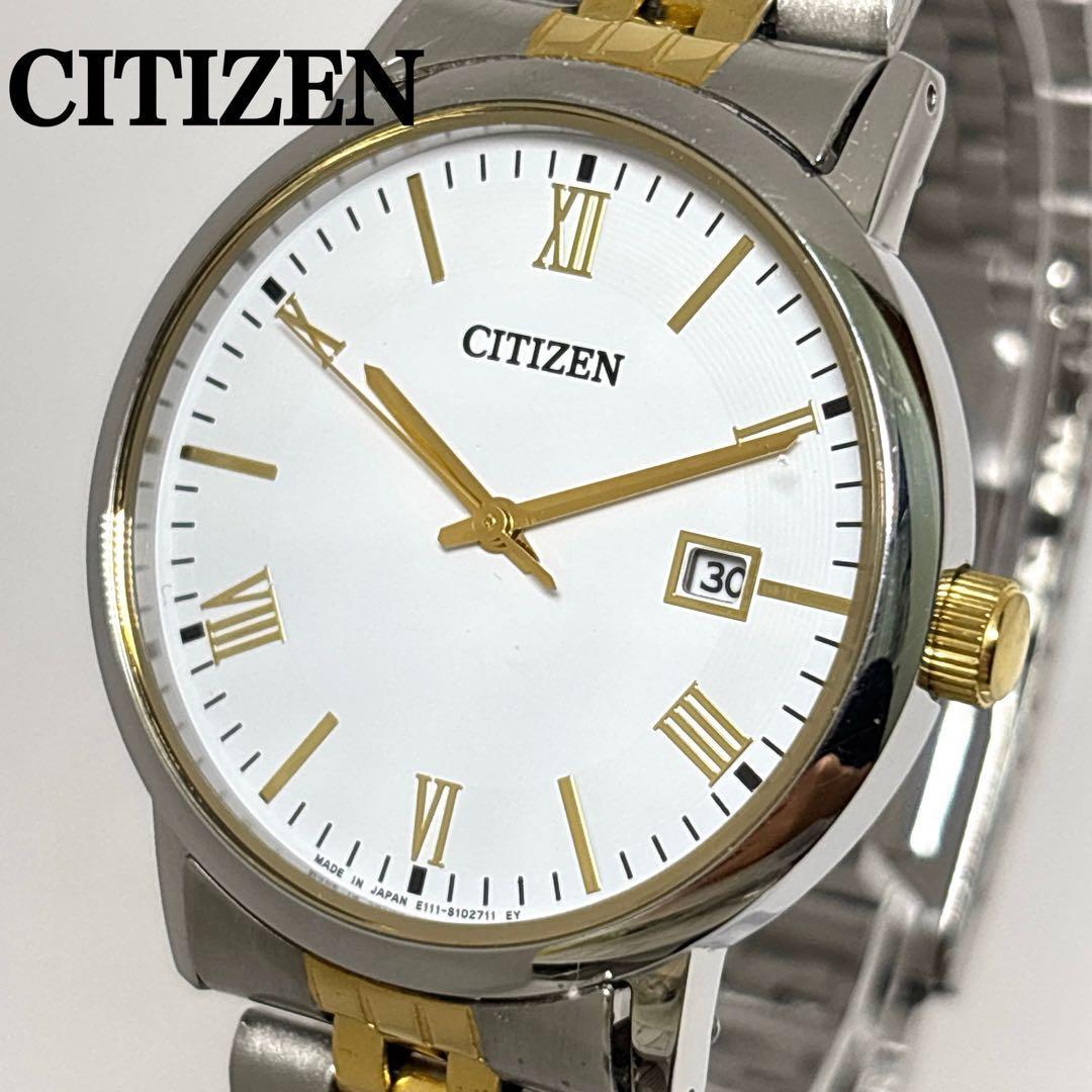 Used [In operation] Citizen Eco-Drive Men s Watch Roman Combi Date Solar