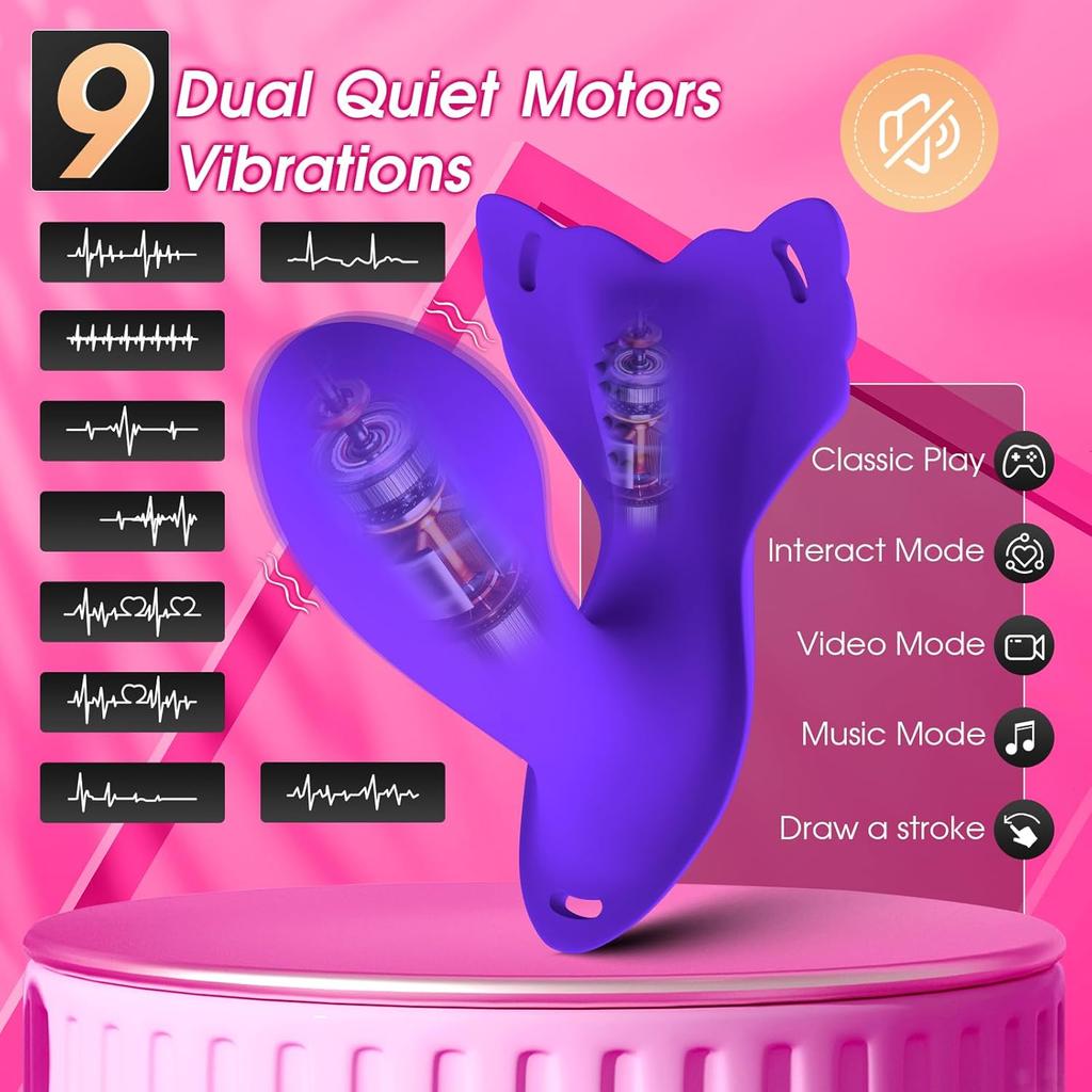 Wireless Bluetooth G Spot Dildo Vibrator for Women APP Remote Wireless Panties Vagina Vibrating Massager Sex Toys for Couple