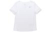 Nike T Shirts Women's White Crew Neck Moderate Straight Fit CU3235-100