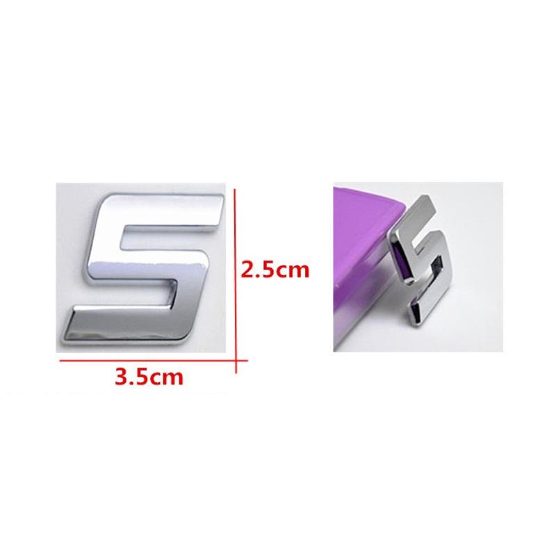 New 3D Metal 25mm Italic Car Letters Alphabet Emblem Numbers Chrome Labeling Auto Sticker Trunk Logo Letters Emblem Accessories