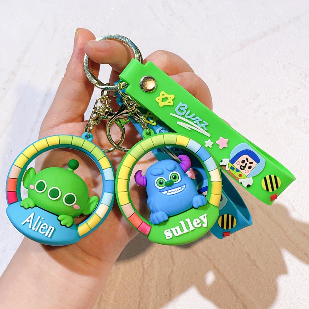Adorable 2024 Cartoon Toy Story Buzz Lightyear Keychain Cute Figure For Kids Gifts