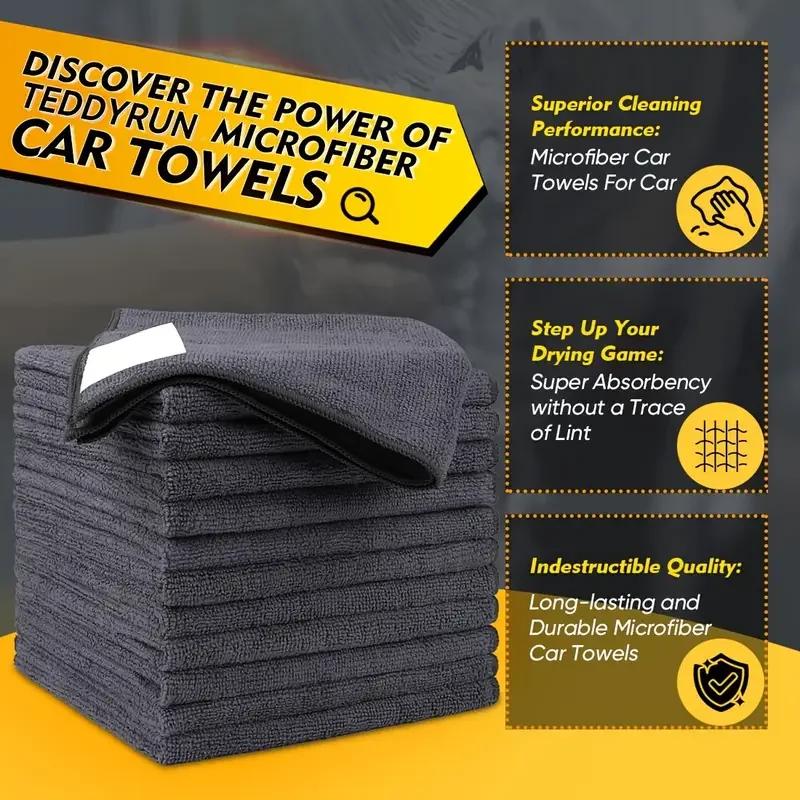 Microfiber Cleaning Cloths Lint Free Microfiber Cleaning Towel Cloths Reusable Cleaning Towels Super Absorbent for Car Window