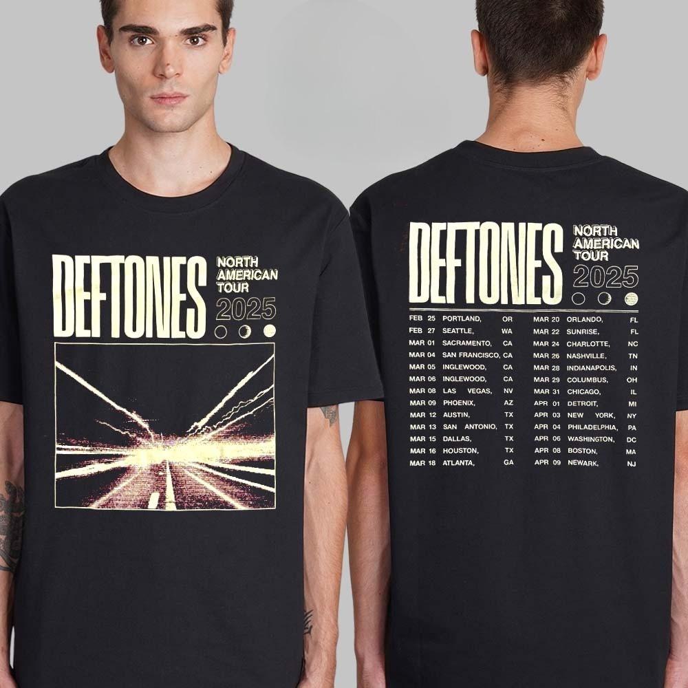 Rare Deftones New York Madison Square Garden Exclusive Tee North American Tour 2025 on April 3 2025 Two Sides Unisex T-Shirt