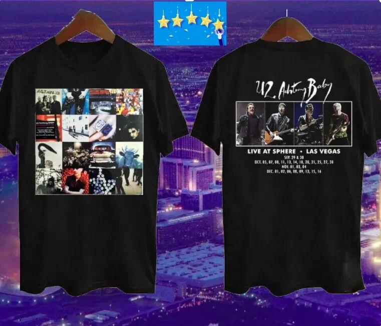26 U2 Achtung Baby Live At Sphere Las Vegas Tour 2023 T-Shirt Rock Band Concert Unisex T-Shirt