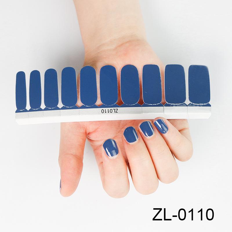 New 20 Nail Stickers Solid Color Nail Stickers Maternity Nail Stickers Fake Nails