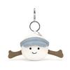 Amuseables Golf Ball Bag Charm 2.5Inch Plush Keychain, Sports Accessory for Golf Fans