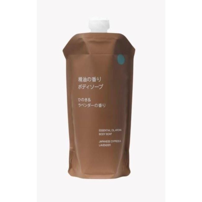 Muji Essential Oil Body Soap Hinoki Lavender Fragrance Refill 340ml