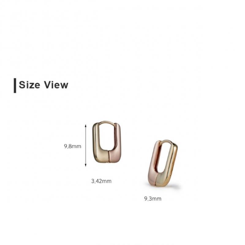 Tani by Minetani Anna Two Tone Hoop Gt23ane12