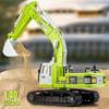 Excavator Classic Alloy+Plastic Diecast Toys Model Engineering Sound Light Pull Back Construction Collection Gifts For Children