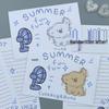 Adorable Cartoon Love Letter Birthday Card Set for Boyfriend/Girlfriend with Envelope