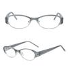 Vintage Cat Eye Glasses TR90 Frame Blue Light Blocking Eyewear Slim Browline Design Unisex Optical Spectacles Clear Lens
