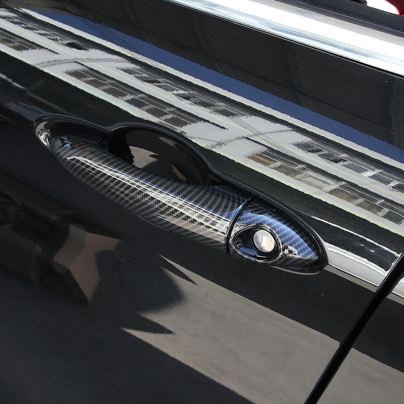 For Alfa Romeo Giulia 952 Stelvio 949 2017- Auto Accessories ABS Carbon Fiber Car Exterior Door Handle Grab Cover Trim