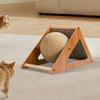 Cat Ball Scratcher Bunny Stress Relief Toy Interactive Cat Scratching Ball For Small Pets Home Entertainment Training Exercise