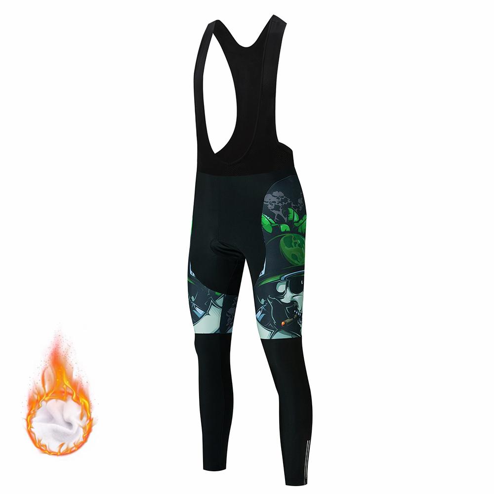 2026 Winter Velvet Warm Skull Pattern Winter Cycling Clothing Thermal Fleece Bicycle Jersey Set MTB Clothes Road Bike Uniforme Ropa Maílllot Ciclismo