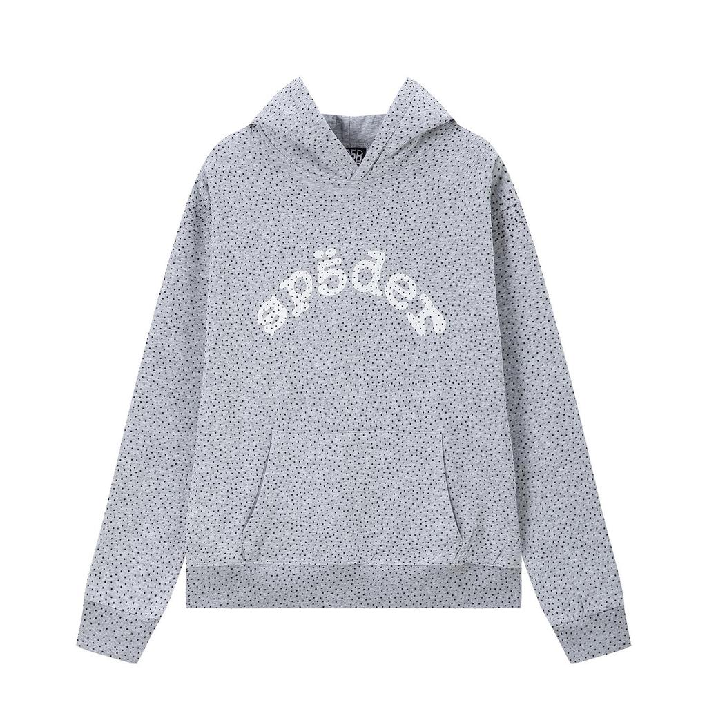 SP5der Spider Web Plus Velvet Hoodie & Sweatpants Set - Unisex Trendy Streetwear