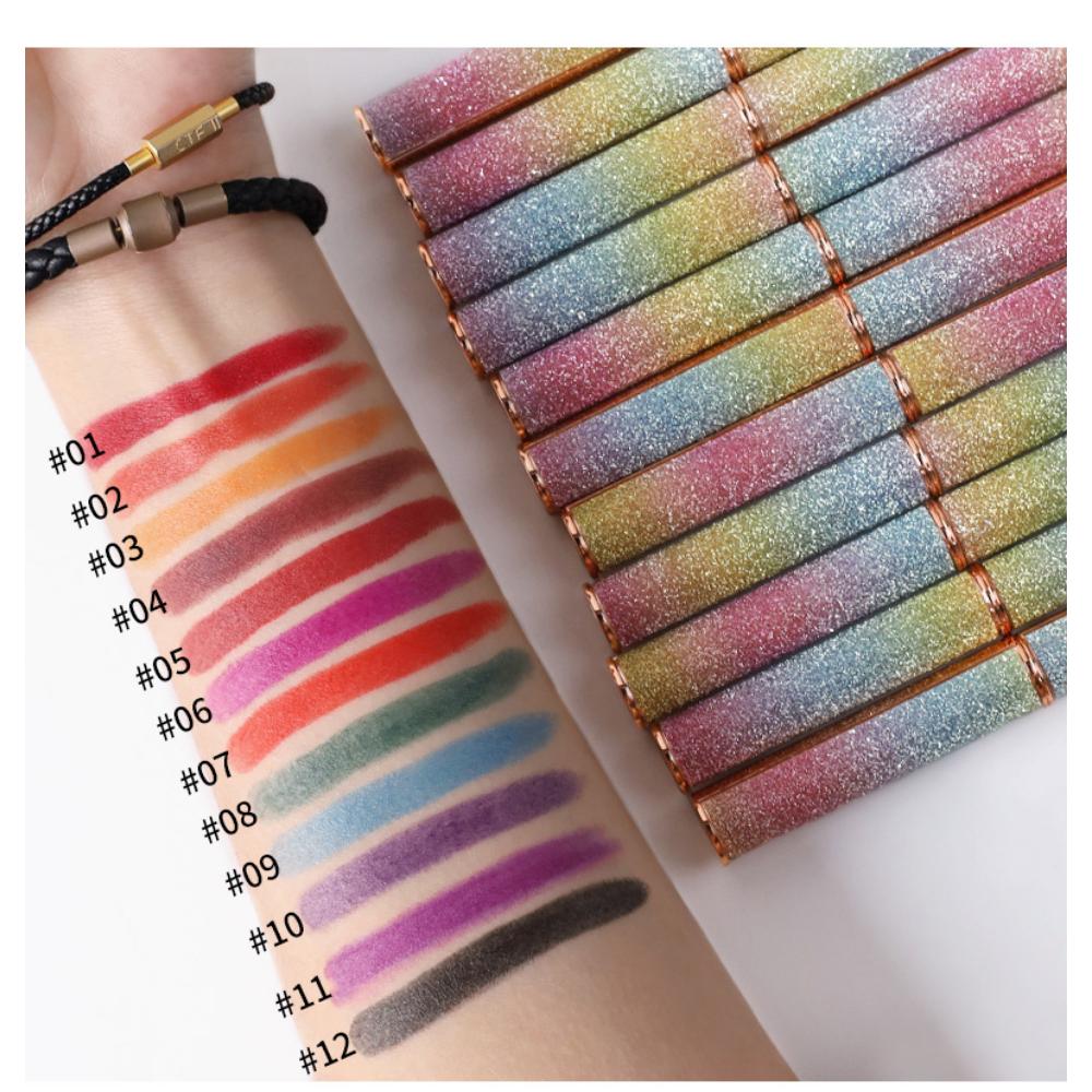 VIBELY Starlight Sparkle Matte Lipstick Dip-in-Cup, No-Fall Crushed Diamond Lipstick