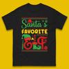 Christmas Mens T Shirt Womens Tops Tees Christmas Santa's Favorite Elf Costume Top