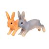 2Pcs Rabbit Ornament Miniature Figurine Fairy Garden Terrarium Landscape Decor MIT