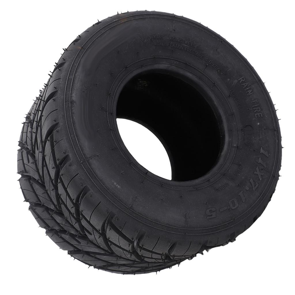 Go Kart Rear Wheel Tire Tubeless Rain Rubber for ATV UTV Quad Bike 11x7.10 5 5in Dia