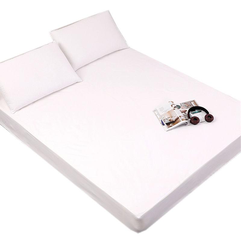2025 New 99% Waterproof Solid Bed Fitted Sheet Nordic Adjustable Mattress Covers Four Corners with Elastic Band Anti-mite&Washable
