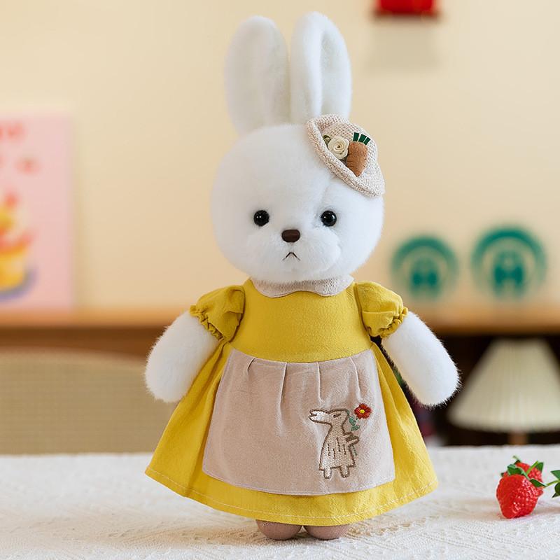 Adorable 30cm Plush Rabbit Doll With Soft Fabric And Cute Cartoon Design For Kids