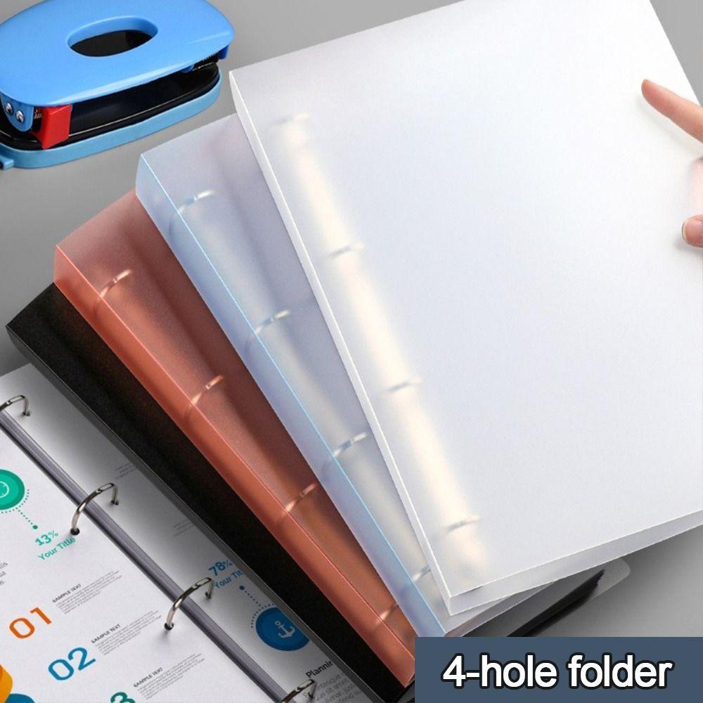 D-type File Folders Transparent A4 Folder Office School Supplies File Bag