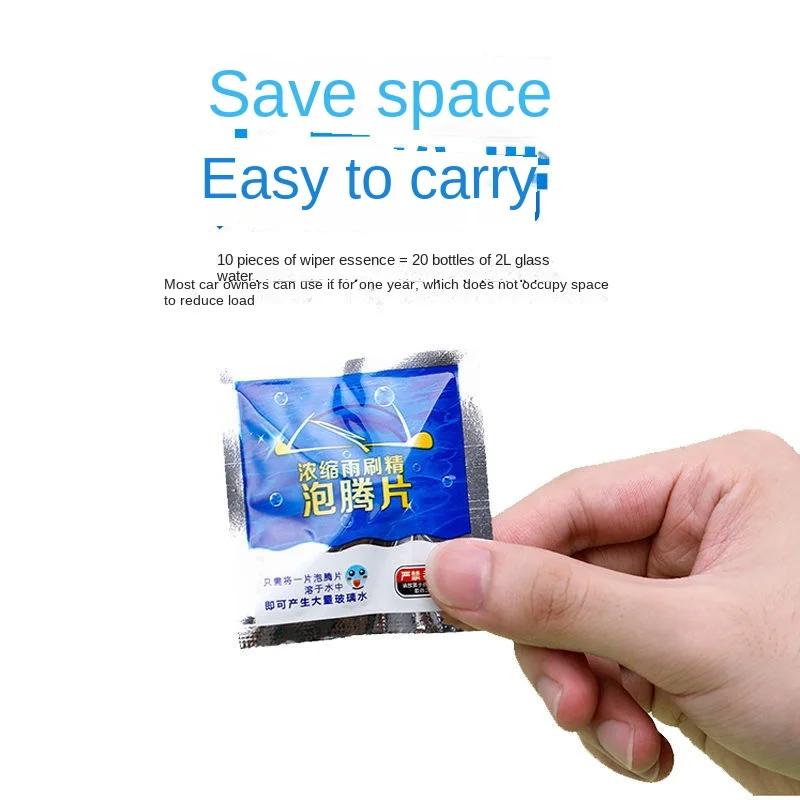 60 bucăți Curățător Parbriz Auto Tabletă Efervescentă Curățător Solid Apă pentru Sticlă Accesorii Auto Universale Curățător Spray