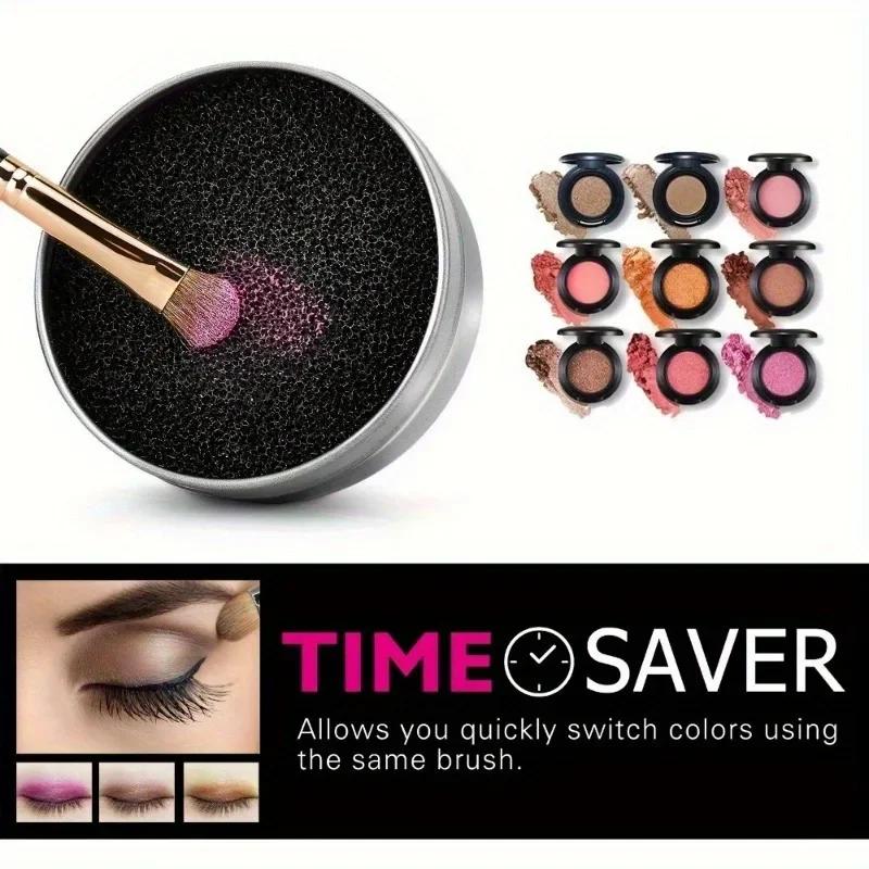 1PC Makeup Brush Cleaning Sponge Replacement Core - Quickly Remove Color Eyeshadow and Eyeliner Dry Cleaning Tools No Fragrance