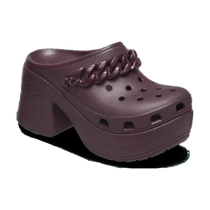 Crocs Siren Chain Clog Sandals 'Dark Cherry' Women's