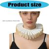 Comfortable Ribbon Faux Collar Colonial Clown Choker Neck Collar Ideal for School Uniforms Performances and Parties