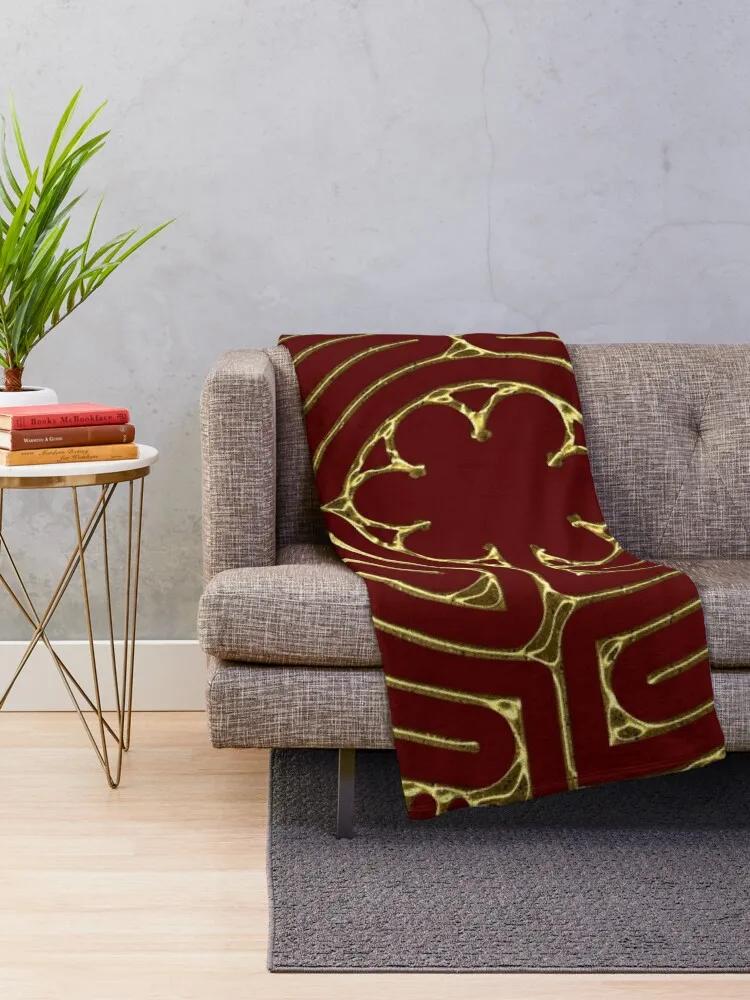 Copy of Copy of CHARTRES Labyrinth - Short Way 4 Throw Blanket Beach wednesday Blankets 100cmx150cm