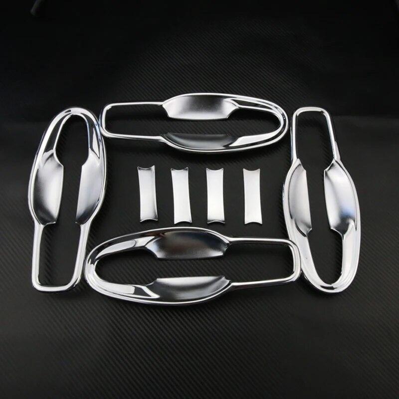 

Наклейка на чашу для внешней ручки автомобильной двери. Подходит для Renault Koleos Samsung QM6 2016- серебряный