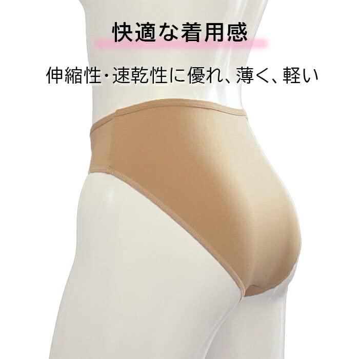 Karly Shop Ballet Cotton Plus Suitable for Juniors and Perfect for Recitals and Sizes Beige Undershorts, Skin-Tone, High-Leg, Foundation,