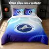 Millwall Football Design Bed Bedding Set 1 Duvet Cover + 2 Pillowcases Soft Breathable Household Bed Linens
