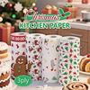 Christmas Kitchen Paper, Thickened Three-Layer Roll Paper, Washable Wet and Dry Dual-Purpose, Cleaning Supplies, Christmas Gift