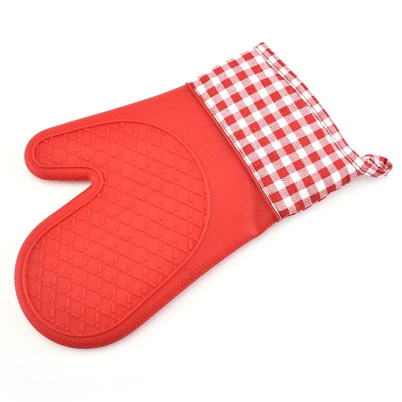One piece Silicone Microwave Gloves BBQ Gloves One Piece Oven Baking Cooking Tool Baking Hot Pot Mitts Heat Resistant Kitchen