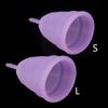 3Colors 2Sizes Reusable Silicone Female Leakproof Menstrual Cup Menstruation Health Care Tool